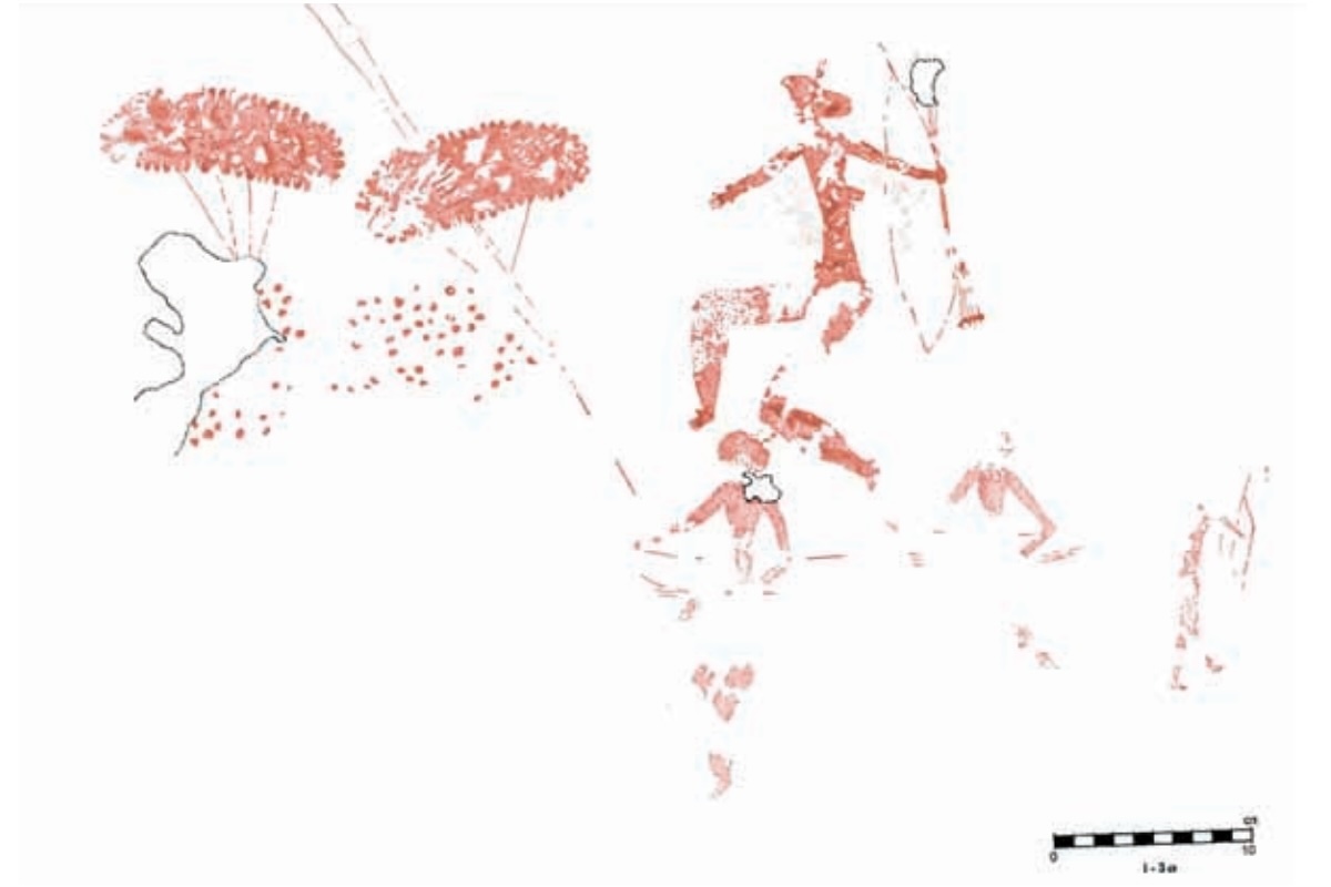 La raccolta delle ghiande a scopo alimentare è documentata dal Neolitico. La pittura rupestre della caverna di La Sarga, Spagna, datata fra 2.500 e 5mila anni a.C., mostra un individuo che colpisce i rami di due lecci con un palo e le ghiande cadute per terra